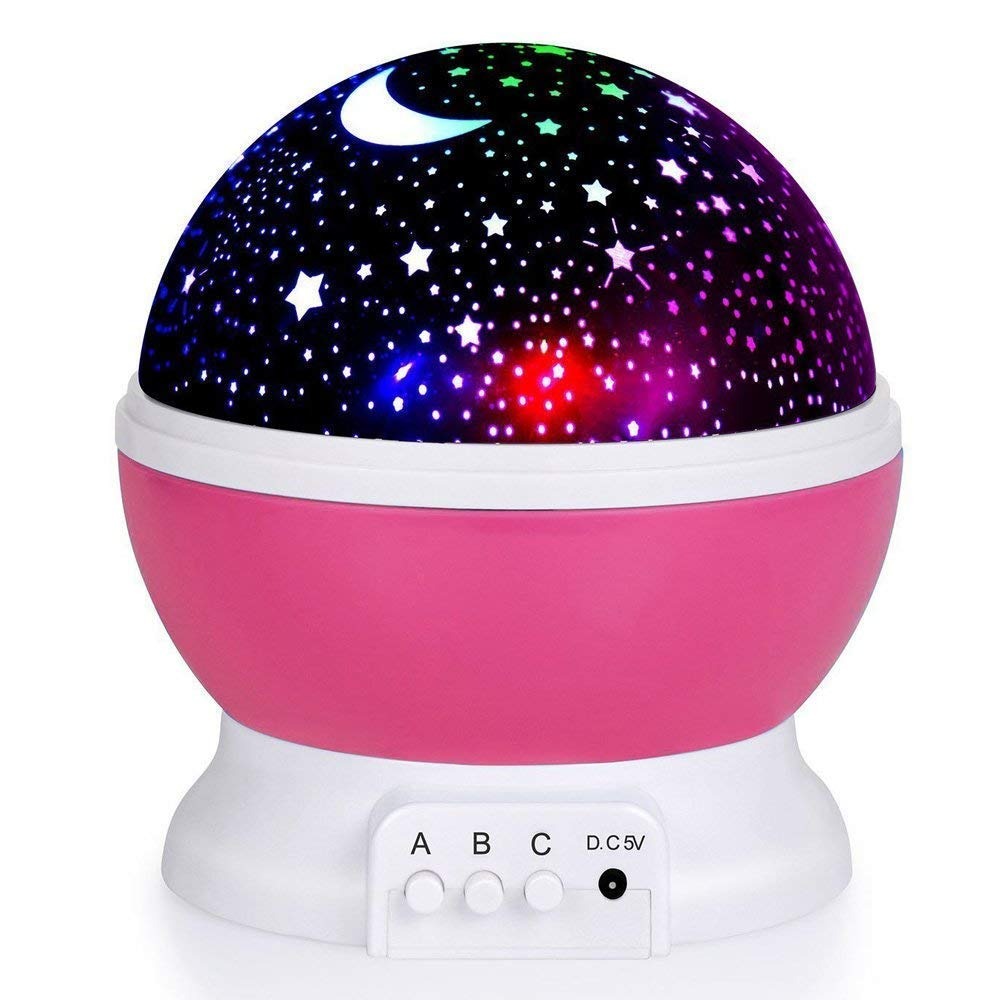 360° Rotating Led Star Moon Night Light